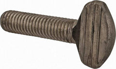 Value Collection - 3/8-16 Oval Shoulderless Grade 18-8 Stainless Steel Thumb Screw - 1-1/2" OAL, 0.95" Head Height - Industrial Tool & Supply