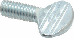 Value Collection - 5/16-18 Oval Shoulderless Grade 2 Steel Thumb Screw - 3/4" OAL, Zinc-Plated Finish - Industrial Tool & Supply