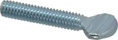 Value Collection - 5/16-18 Oval Shoulderless Grade 2 Steel Thumb Screw - 1-1/2" OAL, Zinc-Plated Finish - Industrial Tool & Supply