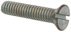 Value Collection - #5-40 UNC, 5/8" OAL Slotted Drive Machine Screw - Flat Head, Grade 2 Steel, Zinc-Plated Finish, Without Washer - Industrial Tool & Supply