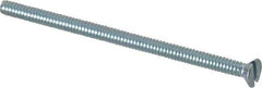 Value Collection - #6-32 UNC, 2-1/2" OAL Slotted Drive Machine Screw - Flat Head, Grade 2 Steel, Zinc-Plated Finish, Without Washer - Industrial Tool & Supply