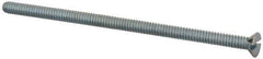 Value Collection - #6-32 UNC, 3" OAL Slotted Drive Machine Screw - Flat Head, Grade 2 Steel, Zinc-Plated Finish, Without Washer - Industrial Tool & Supply