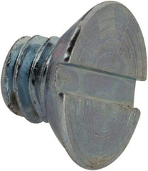 Value Collection - #8-32 UNC, 3/16" OAL Slotted Drive Machine Screw - Flat Head, Grade 2 Steel, Zinc-Plated Finish, Without Washer - Industrial Tool & Supply