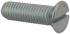 Value Collection - 1/2-13 UNC, 1-3/4" OAL Slotted Drive Machine Screw - Flat Head, Grade 2 Steel, Zinc-Plated Finish, Without Washer - Industrial Tool & Supply