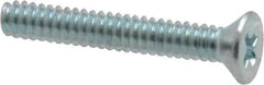 Value Collection - #4-40 UNC, 3/4" OAL Phillips Drive Machine Screw - Flat Head, Grade 2 Steel, Zinc-Plated Finish, Without Washer - Industrial Tool & Supply