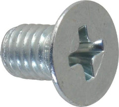 Value Collection - #10-32 UNF, 5/16" OAL Phillips Drive Machine Screw - Flat Head, Grade 2 Steel, Zinc-Plated Finish, Without Washer - Industrial Tool & Supply