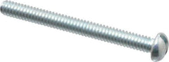 Value Collection - #5-40 UNC, 1-1/4" Length Under Head Slotted Drive Machine Screw - Round Head, Grade 2 Alloy Steel, Zinc-Plated Finish, Without Washer - Industrial Tool & Supply