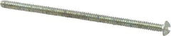 Value Collection - #6-32 UNC, 2-3/4" Length Under Head Slotted Drive Machine Screw - Round Head, Grade 2 Alloy Steel, Zinc-Plated Finish, Without Washer - Industrial Tool & Supply