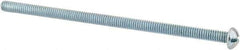 Value Collection - 1/4-20 UNC, 5-1/2" Length Under Head Slotted Drive Machine Screw - Round Head, Grade 2 Alloy Steel, Zinc-Plated Finish, Without Washer - Industrial Tool & Supply