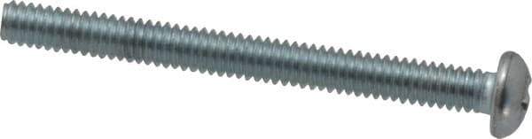 Value Collection - #8-32 UNC, 1-3/4" Length Under Head Phillips Drive Machine Screw - Round Head, Grade 2 Steel, Zinc-Plated Finish, Without Washer - Industrial Tool & Supply