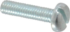 Value Collection - M3x0.50, 12mm Length Under Head Slotted Drive Machine Screw - Pan Head, Grade 4.8 Steel, Zinc-Plated Finish, Without Washer - Industrial Tool & Supply