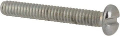 Value Collection - #2-56 UNC, 5/8" Length Under Head Slotted Drive Machine Screw - Pan Head, Grade J82 Steel, Zinc-Plated Finish, Without Washer - Industrial Tool & Supply