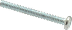 Value Collection - #2-56 UNC, 3/4" Length Under Head Slotted Drive Machine Screw - Pan Head, Grade J82 Steel, Zinc-Plated Finish, Without Washer - Industrial Tool & Supply