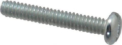 Value Collection - #4-40 UNC, 3/4" Length Under Head Slotted Drive Machine Screw - Pan Head, Grade J82 Steel, Zinc-Plated Finish, Without Washer - Industrial Tool & Supply