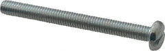 Value Collection - #10-32 UNF, 2" Length Under Head Slotted Drive Machine Screw - Pan Head, Grade J82 Steel, Zinc-Plated Finish, Without Washer - Industrial Tool & Supply