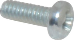 Value Collection - #2-56 UNC, 1/4" Length Under Head Phillips Drive Machine Screw - Pan Head, Grade 2 Steel, Zinc-Plated Finish, Without Washer - Industrial Tool & Supply
