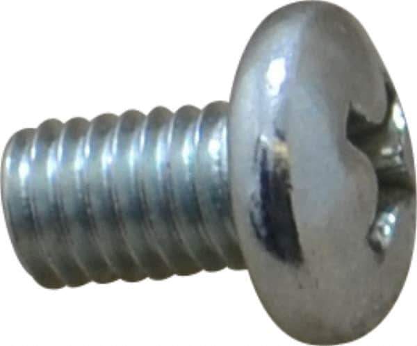 Value Collection - #10-32 UNF, 5/16" Length Under Head Phillips Drive Machine Screw - Pan Head, Grade 2 Steel, Zinc-Plated Finish, Without Washer - Industrial Tool & Supply