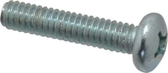 Value Collection - 1/4-20 UNC, 1-1/4" Length Under Head Phillips Drive Machine Screw - Pan Head, Grade 2 Steel, Zinc-Plated Finish, Without Washer - Industrial Tool & Supply