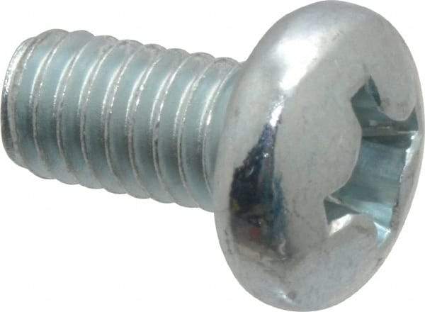 Value Collection - 5/16-18 UNC, 5/8" Length Under Head Phillips Drive Machine Screw - Pan Head, Grade 2 Steel, Zinc-Plated Finish, Without Washer - Industrial Tool & Supply