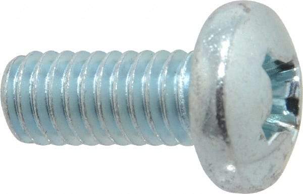 Value Collection - 5/16-18 UNC, 3/4" Length Under Head Phillips Drive Machine Screw - Pan Head, Grade 2 Steel, Zinc-Plated Finish, Without Washer - Industrial Tool & Supply