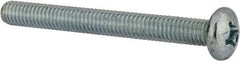 Value Collection - 5/16-18 UNC, 3" Length Under Head Phillips Drive Machine Screw - Pan Head, Grade 2 Steel, Zinc-Plated Finish, Without Washer - Industrial Tool & Supply
