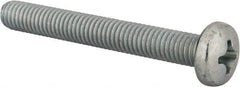 Value Collection - 3/8-16 UNC, 3" Length Under Head Phillips Drive Machine Screw - Pan Head, Grade J82 Steel, Zinc-Plated Finish, Without Washer - Industrial Tool & Supply