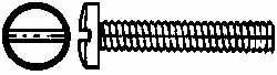 Value Collection - #4-40 UNC, 5/8" Length Under Head Slotted Drive Machine Screw - Binding Head, Grade J82 Steel, Zinc-Plated Finish, Without Washer - Industrial Tool & Supply