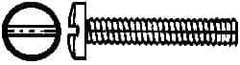 Value Collection - #4-40 UNC, 3/16" Length Under Head Slotted Drive Machine Screw - Binding Head, Grade J82 Steel, Zinc-Plated Finish, Without Washer - Industrial Tool & Supply