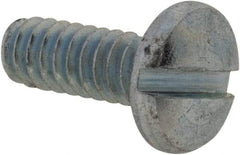 Value Collection - #4-40 UNC, 5/16" Length Under Head Slotted Drive Machine Screw - Binding Head, Grade J82 Steel, Zinc-Plated Finish, Without Washer - Industrial Tool & Supply