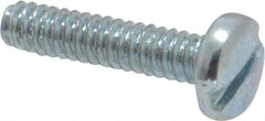 Value Collection - #4-40 UNC, 1/2" Length Under Head Slotted Drive Machine Screw - Binding Head, Grade J82 Steel, Zinc-Plated Finish, Without Washer - Industrial Tool & Supply