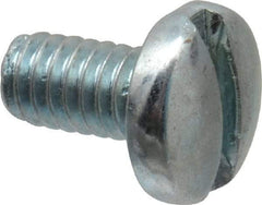 Value Collection - #8-32 UNC, 5/16" Length Under Head Slotted Drive Machine Screw - Binding Head, Grade J82 Steel, Zinc-Plated Finish, Without Washer - Industrial Tool & Supply