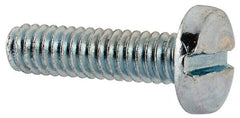 Value Collection - #8-32 UNC, 5/8" Length Under Head Slotted Drive Machine Screw - Binding Head, Grade J82 Steel, Zinc-Plated Finish, Without Washer - Industrial Tool & Supply