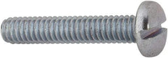Value Collection - #8-32 UNC, 7/8" Length Under Head Slotted Drive Machine Screw - Binding Head, Grade J82 Steel, Zinc-Plated Finish, Without Washer - Industrial Tool & Supply