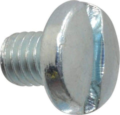 Value Collection - #10-32 UNF, 1/4" Length Under Head Slotted Drive Machine Screw - Binding Head, Grade J82 Steel, Zinc-Plated Finish, Without Washer - Industrial Tool & Supply