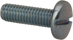 Value Collection - #10-32 UNF, 5/8" Length Under Head Slotted Drive Machine Screw - Binding Head, Grade J82 Steel, Zinc-Plated Finish, Without Washer - Industrial Tool & Supply