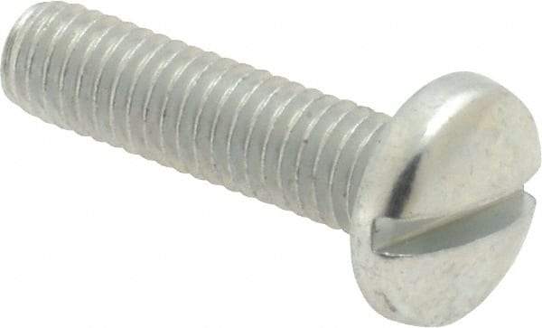 Value Collection - #10-32 UNF, 3/4" Length Under Head Slotted Drive Machine Screw - Binding Head, Grade J82 Steel, Zinc-Plated Finish, Without Washer - Industrial Tool & Supply
