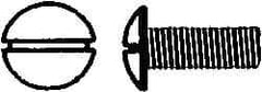 Value Collection - 5/16-18 UNC, 1-1/2" Length Under Head Slotted Drive Machine Screw - Truss Head, Grade J82 Steel, Zinc-Plated Finish, Without Washer - Industrial Tool & Supply