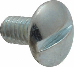 Value Collection - #8-32 UNC, 5/16" Length Under Head Slotted Drive Machine Screw - Truss Head, Grade J82 Steel, Zinc-Plated Finish, Without Washer - Industrial Tool & Supply