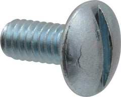 Value Collection - #8-32 UNC, 3/8" Length Under Head Slotted Drive Machine Screw - Truss Head, Grade 2 Steel, Zinc-Plated Finish, Without Washer - Industrial Tool & Supply