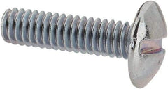 Value Collection - #8-32 UNC, 5/8" Length Under Head Slotted Drive Machine Screw - Truss Head, Grade 2 Steel, Zinc-Plated Finish, Without Washer - Industrial Tool & Supply