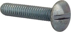 Value Collection - #8-32 UNC, 7/8" Length Under Head Slotted Drive Machine Screw - Truss Head, Grade 2 Steel, Zinc-Plated Finish, Without Washer - Industrial Tool & Supply