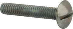 Value Collection - #8-32 UNC, 1" Length Under Head Slotted Drive Machine Screw - Truss Head, Grade 2 Steel, Zinc-Plated Finish, Without Washer - Industrial Tool & Supply
