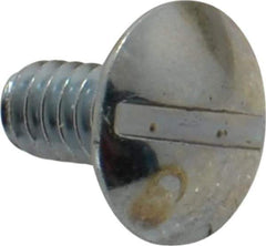 Value Collection - #10-24 UNC, 3/8" Length Under Head Slotted Drive Machine Screw - Truss Head, Grade 2 Steel, Zinc-Plated Finish, Without Washer - Industrial Tool & Supply
