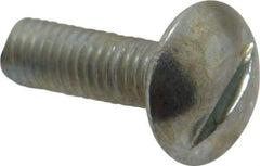 Value Collection - #10-32 UNF, 5/8" Length Under Head Slotted Drive Machine Screw - Truss Head, Grade J82 Steel, Zinc-Plated Finish, Without Washer - Industrial Tool & Supply