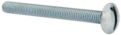 Value Collection - #10-32 UNF, 2" Length Under Head Slotted Drive Machine Screw - Truss Head, Grade 2 Steel, Zinc-Plated Finish, Without Washer - Industrial Tool & Supply