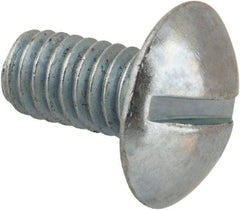 Value Collection - 5/16-18 UNC, 5/8" Length Under Head Slotted Drive Machine Screw - Truss Head, Grade 2 Steel, Zinc-Plated Finish, Without Washer - Industrial Tool & Supply