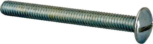 Value Collection - 5/16-18 UNC, 3" Length Under Head Slotted Drive Machine Screw - Truss Head, Grade J82 Steel, Zinc-Plated Finish, Without Washer - Industrial Tool & Supply