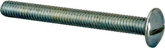 Value Collection - 5/16-18 UNC, 3" Length Under Head Slotted Drive Machine Screw - Truss Head, Grade J82 Steel, Zinc-Plated Finish, Without Washer - Industrial Tool & Supply