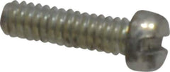 Value Collection - #2-56 UNC, 5/16" Length Under Head Slotted Drive Machine Screw - Fillister Head, Grade 2 Steel, Zinc-Plated Finish, Without Washer - Industrial Tool & Supply