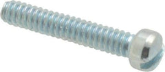 Value Collection - #4-40 UNC, 5/8" Length Under Head Slotted Drive Machine Screw - Fillister Head, Grade J82 Steel, Zinc-Plated Finish, Without Washer - Industrial Tool & Supply